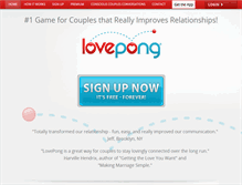 Tablet Screenshot of lovepong.com